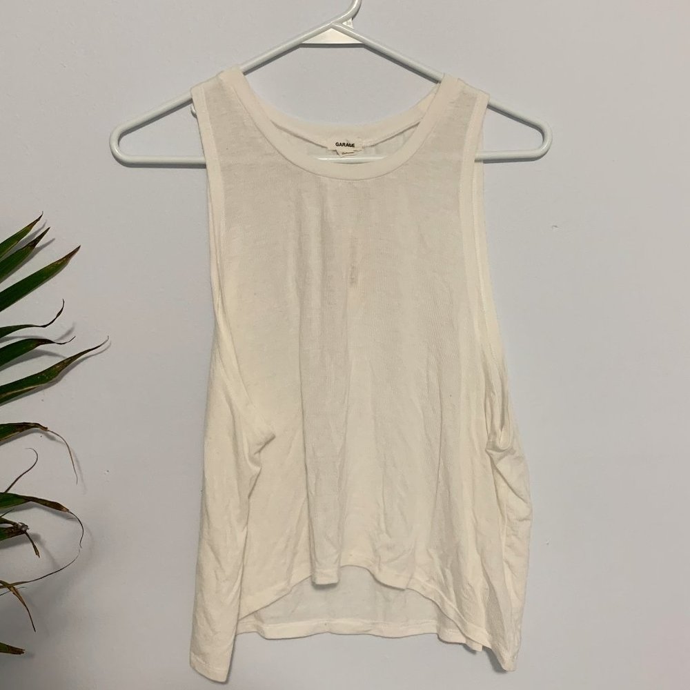 NWT GARAGE LOOSE HIGH NECK TANK TOP